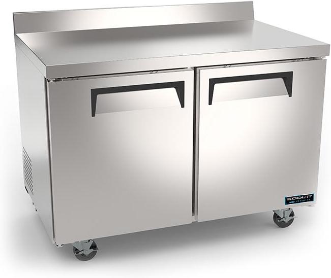 Kool-It - Infinity 36" Two Solid Door Worktop Freezer - KIN36WTF-HC