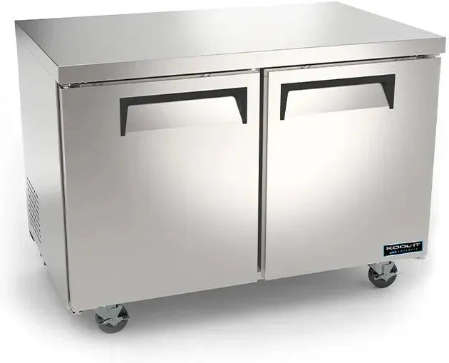 Kool-It - Infinity 48" Two Solid Doors Undercounter Freezer - KIN48UCF-HC
