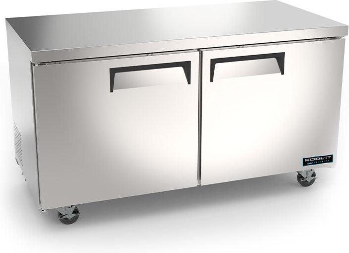 Kool-It - Infinity 60" Two Solid Door Undercounter Refrigerator - KIN60UCR-HC