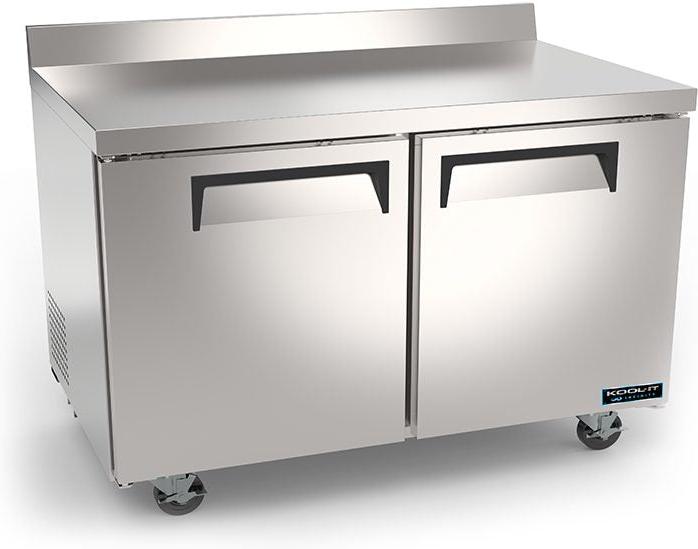 Kool-It - Infinity 60" Two Solid Doors Worktop Freezer - KIN60WTF-HC