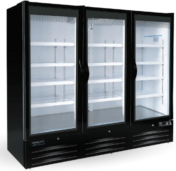 Kool-It - Infinity 81" Glass Door Reach-In Refrigerator - KINGDR78-HC - ETA OCTOBER