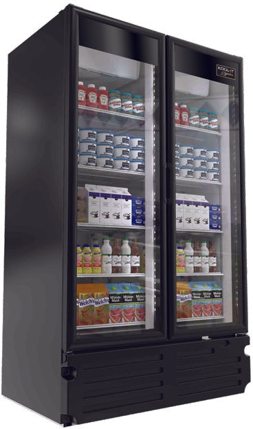 Kool-It - SPECIAL ORDER - Signature - 37.4 Cu. Ft. Black Merchandiser Refrigerator - LX-40RB