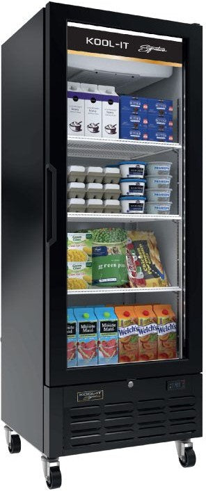 Kool-It - Signature - 11.5 Cu. Ft. Black Merchandiser Refrigerator - LX-14RB