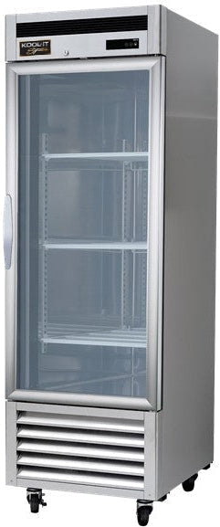Kool-It - Signature - 27" Upright Bottom Mount Refrigerator with Glass Door - KBSR-1G