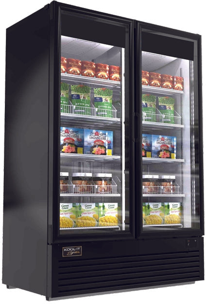 Kool-It - Signature - 54" Black Merchandiser Freezer - LX-46FB