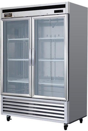 Kool-It - Signature - 54" Upright Bottom Mount Refrigerator with Glass Door - KBSR-2G
