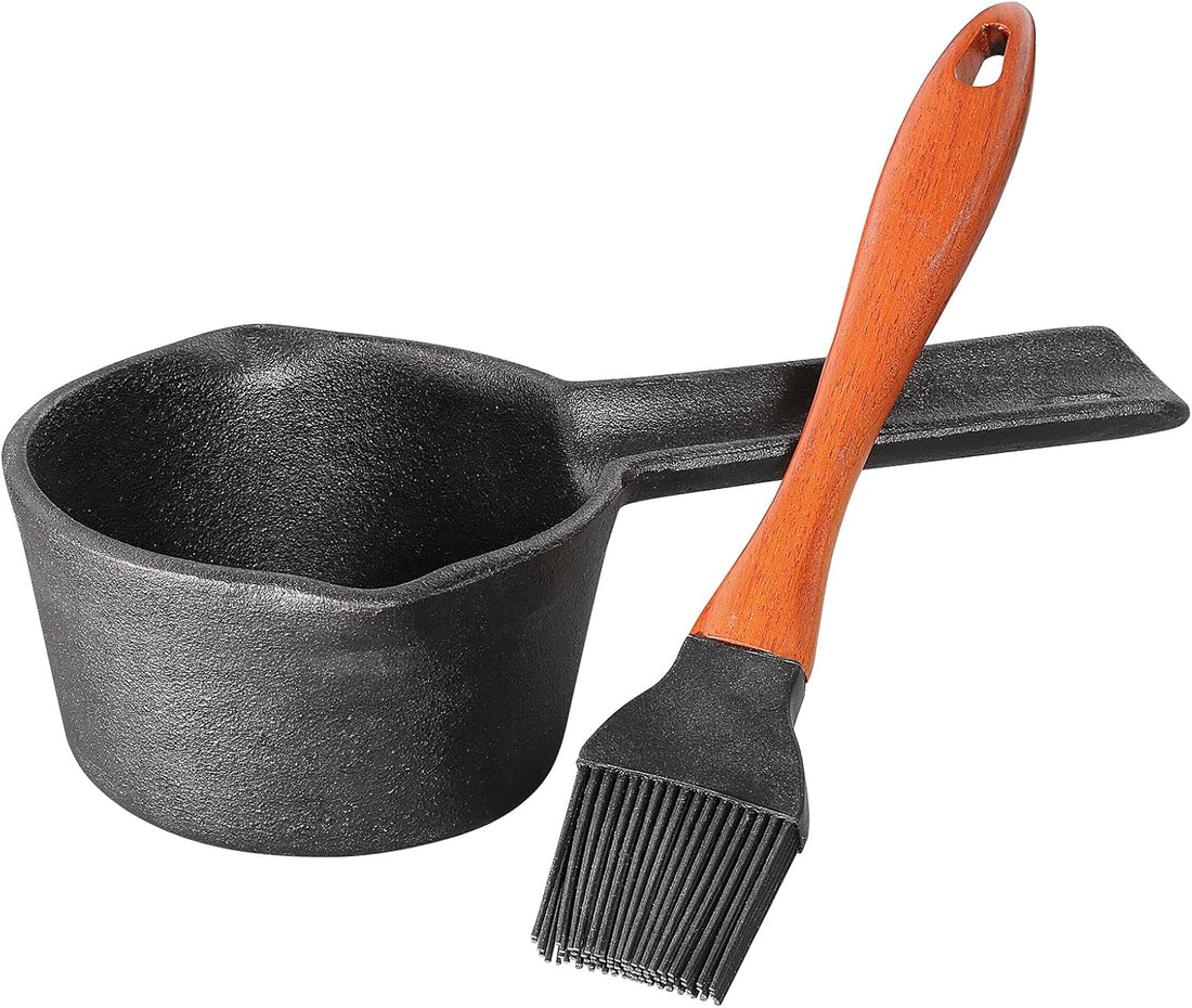 Kuchenprofi - 0.4 Qt Cast Iron Basting Set with Saucepan & Brush - K1066701000
