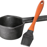 Kuchenprofi - 0.4 Qt Cast Iron Basting Set with Saucepan & Brush - K1066701000