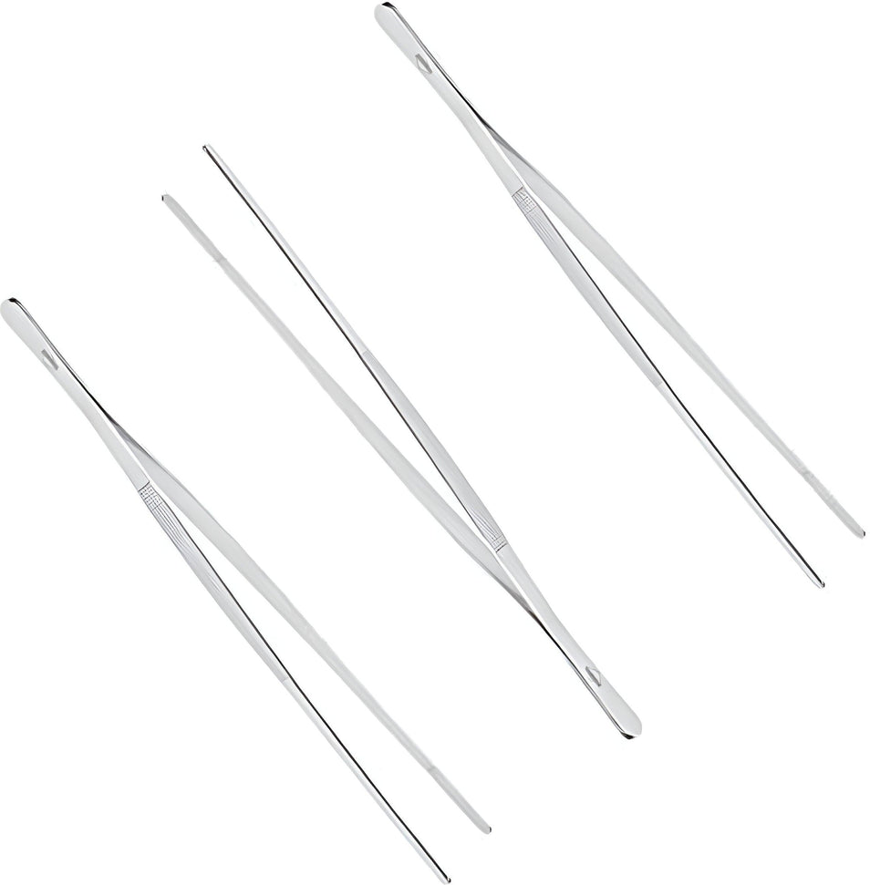 Kuchenprofi - 12" Stainless Steel Tweezers Tongs, Pack of 3 - K1068002800