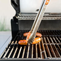 Kuchenprofi - 17.7" Heavy-Duty Stainless Steel/Rosewood BBQ Grilling Tongs - K1066392845