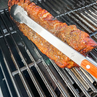 Kuchenprofi - 17.7" Heavy-Duty Stainless Steel/Rosewood BBQ Grilling Tongs - K1066392845