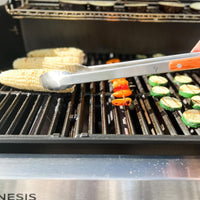 Kuchenprofi - 17.7" Heavy-Duty Stainless Steel/Rosewood BBQ Grilling Tongs - K1066392845