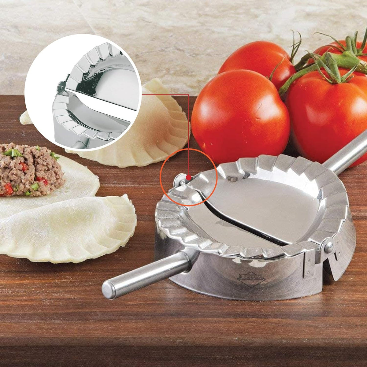Kuchenprofi - 3.25" Stainless Steel Ravioli/Pierogi/Dumpling Press - K0803512800