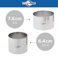 Kuchenprofi - 4-Piece Silver Stainless Steel Cooking Rings - K0905002804