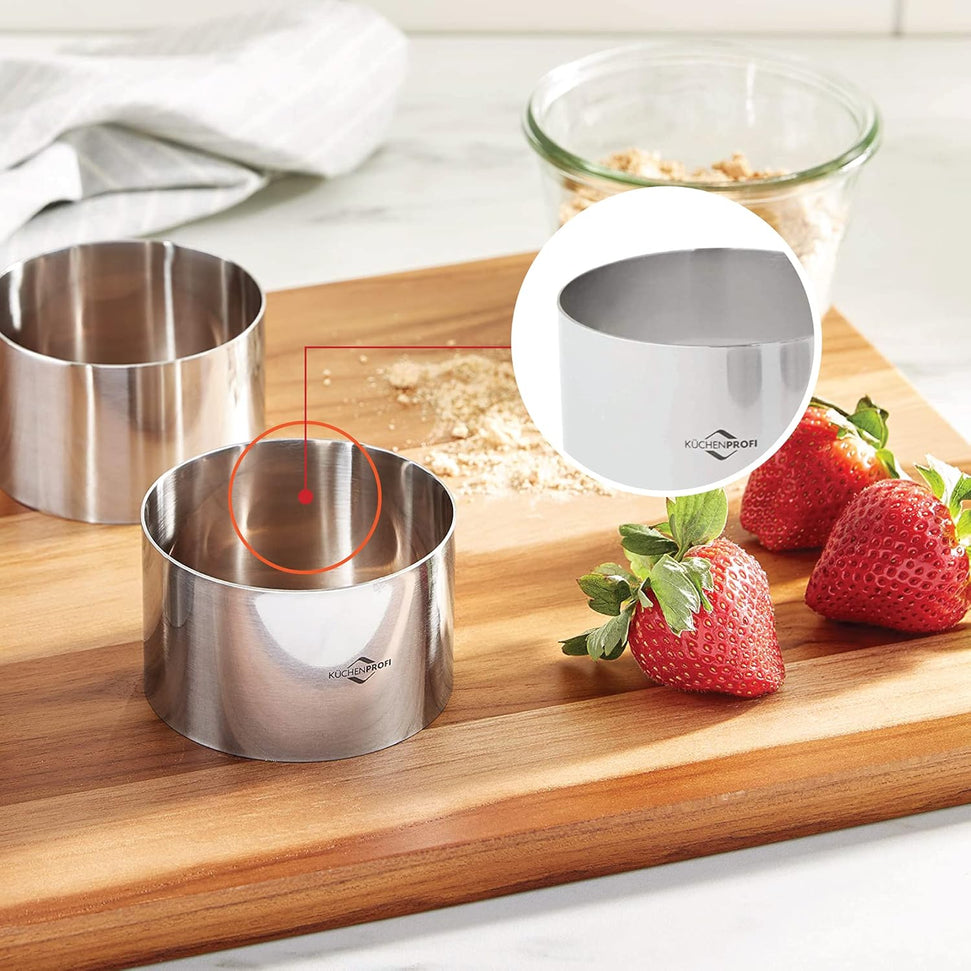 Kuchenprofi - 4-Piece Silver Stainless Steel Cooking Rings - K0905002804