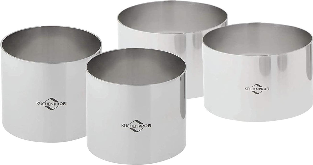 Kuchenprofi - 4-Piece Silver Stainless Steel Cooking Rings - K0905002804