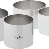 Kuchenprofi - 4-Piece Silver Stainless Steel Cooking Rings - K0905002804
