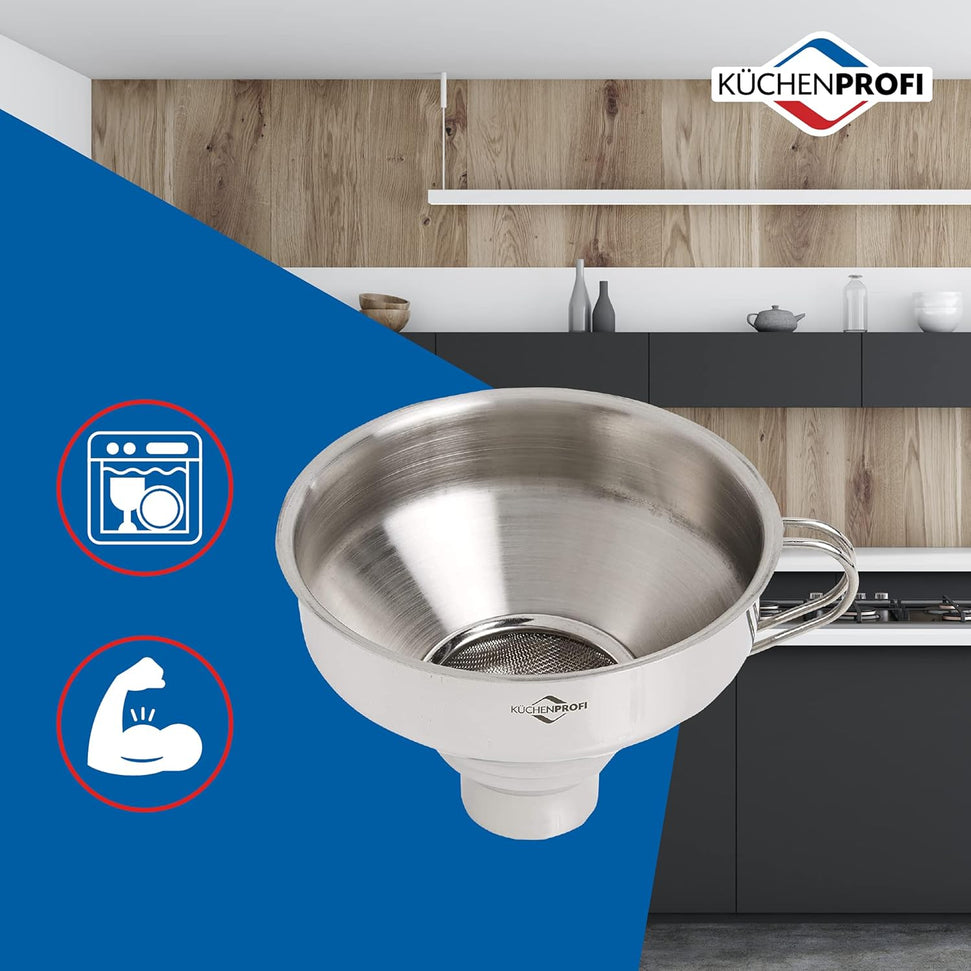 Kuchenprofi - 5" Stainless Steel Funnel with Filter - K0920152800