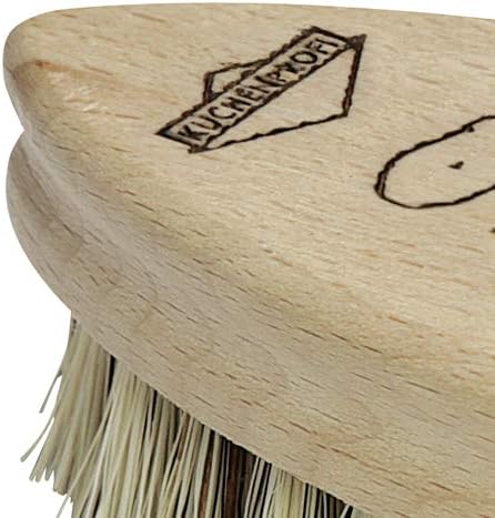 Kuchenprofi - 5.5" Vegetable Brush & Scrubber for Food with Wood Handle - K0973501000