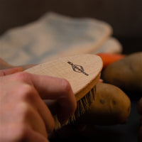 Kuchenprofi - 5.5" Vegetable Brush & Scrubber for Food with Wood Handle - K0973501000