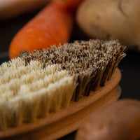 Kuchenprofi - 5.5" Vegetable Brush & Scrubber for Food with Wood Handle - K0973501000