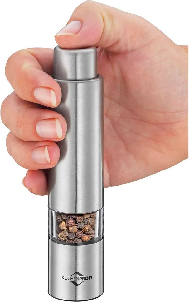 Kuchenprofi - 5.9" Stainless & Acrylic Pepper Push Mill Grinder - K3010102800