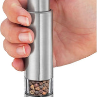 Kuchenprofi - 5.9" Stainless & Acrylic Pepper Push Mill Grinder - K3010102800