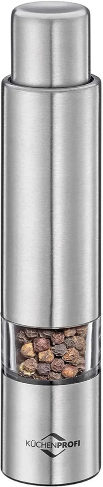 Kuchenprofi - 5.9" Stainless & Acrylic Pepper Push Mill Grinder - K3010102800