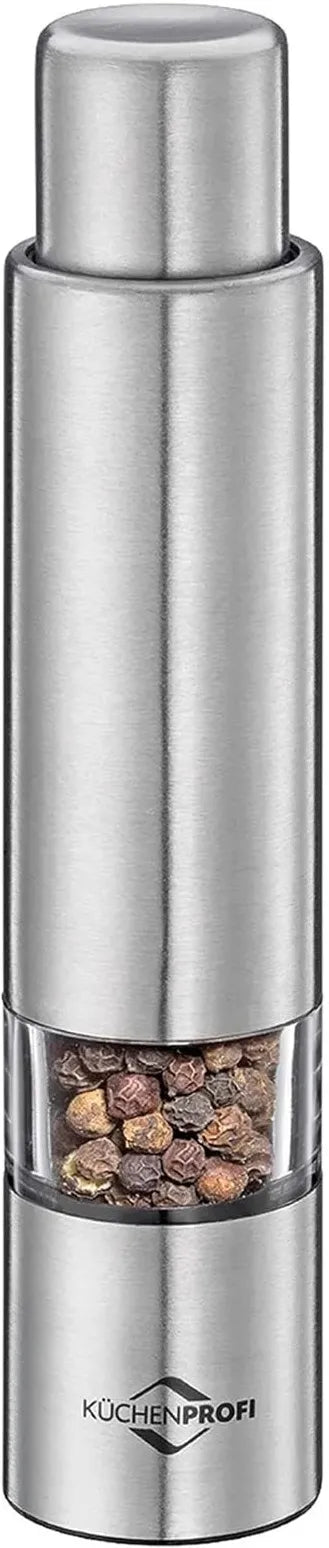 Kuchenprofi - 5.9" Stainless & Acrylic Pepper Push Mill Grinder - K3010102800