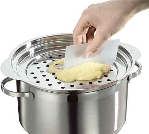 Kuchenprofi - Classic 10.5" Stainless Steel Spaetzle Lid with Scraper - K0808162827