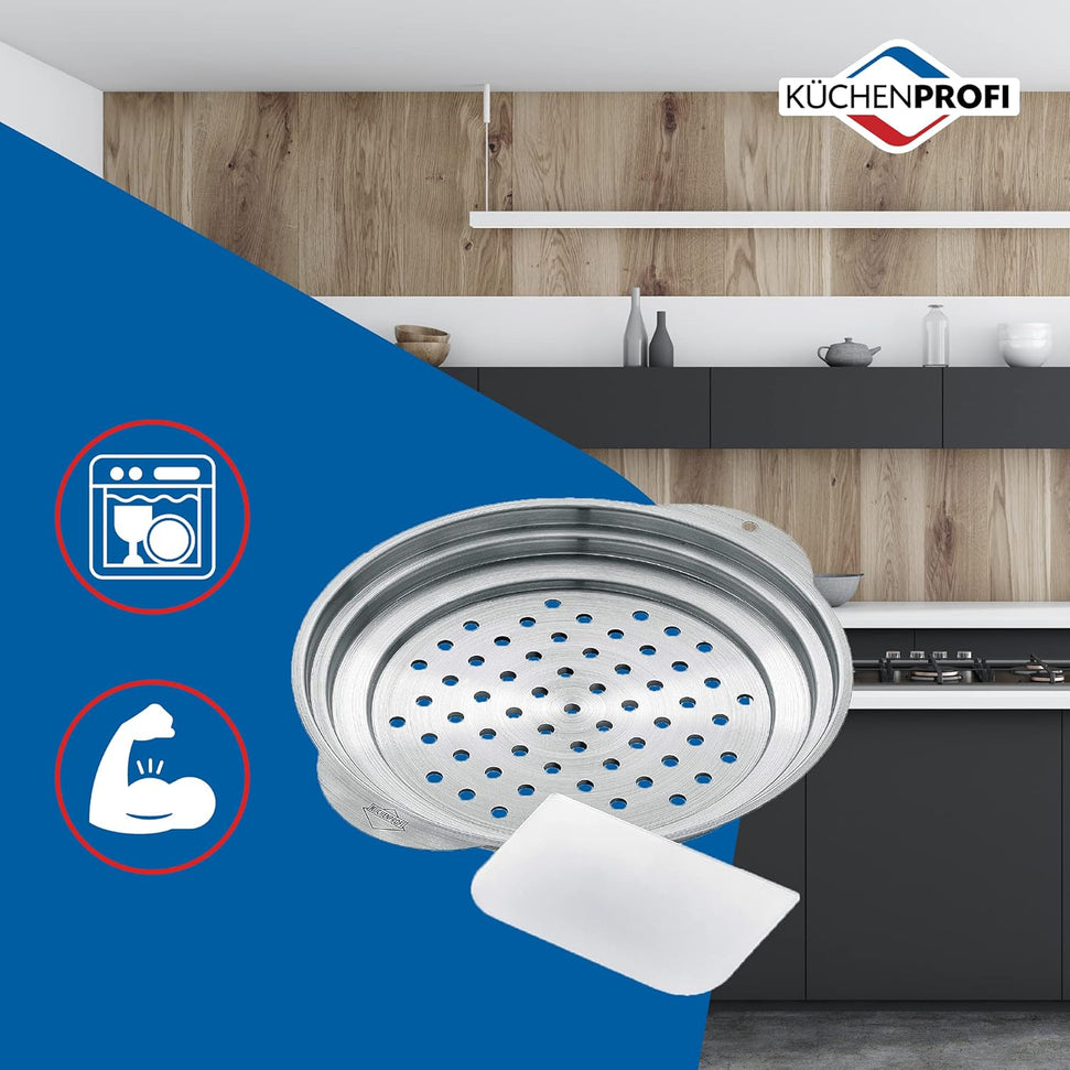 Kuchenprofi - Classic 10.5" Stainless Steel Spaetzle Lid with Scraper - K0808162827