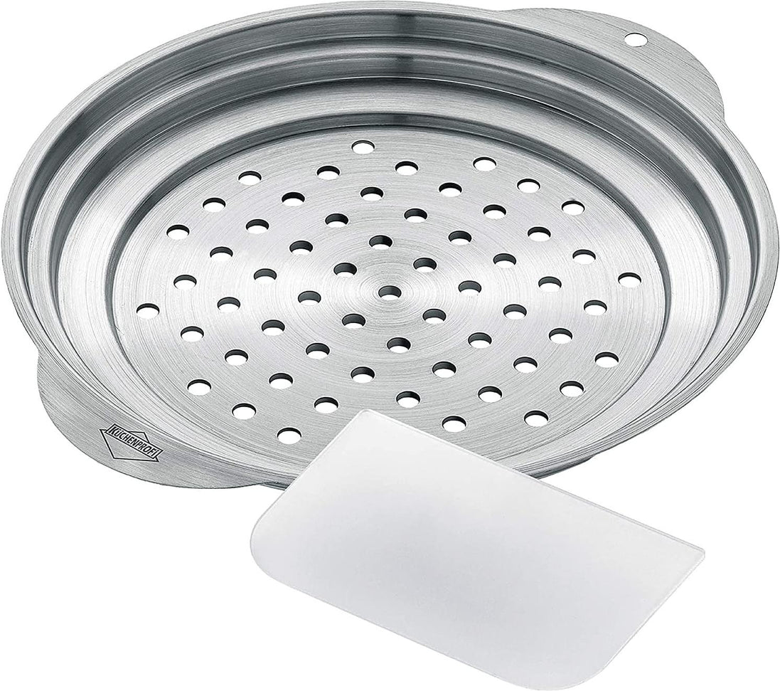 Kuchenprofi - Classic 10.5" Stainless Steel Spaetzle Lid with Scraper - K0808162827