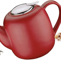 Kuchenprofi - London 14" Red Ceramic Teapot - K1046001400