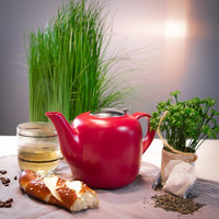 Kuchenprofi - London 14" Red Ceramic Teapot - K1046001400