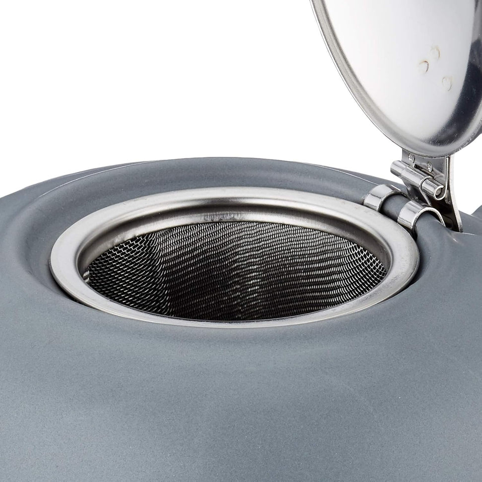 Kuchenprofi - London 9.5" Gray Ceramic Teapot with Stainless Steel Infuser - K1046001900