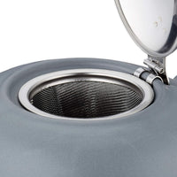 Kuchenprofi - London 9.5" Gray Ceramic Teapot with Stainless Steel Infuser - K1046001900