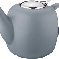 Kuchenprofi - London 9.5" Gray Ceramic Teapot with Stainless Steel Infuser - K1046001900