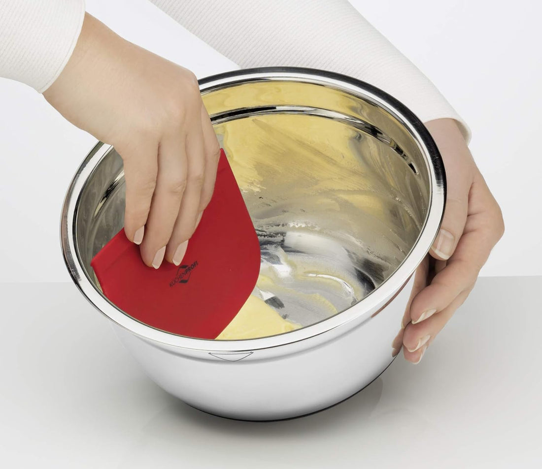 Kuchenprofi - Scraper 3 Pc Set with Dough Cutter, Curved Edge and Flat Edge Scraper - K0805820003