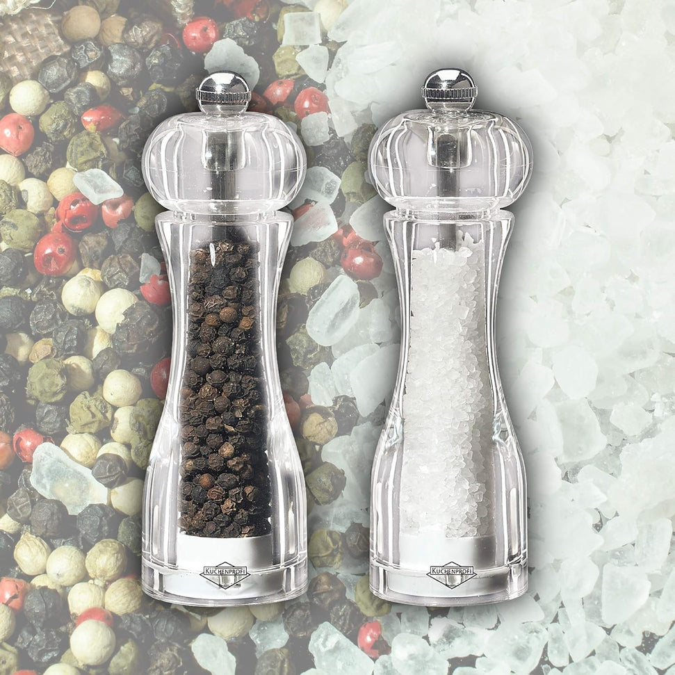 Kuchenprofi - Toronto 5.4" Transparent Salt and Pepper Mill Set - K3042906600