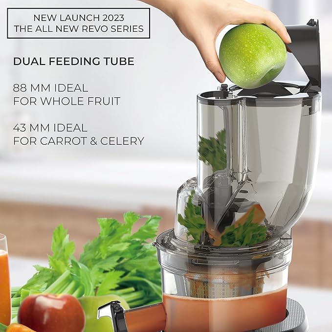Kuvings - 240W Silver Luxury Cold Press Whole Slow Juicer - REVO830S