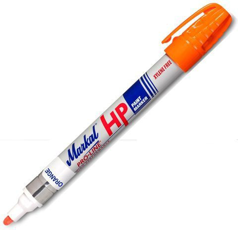LA-CO - Pro-Line 3 mm Orange HP Paint Markers - 12/Pk - 096964