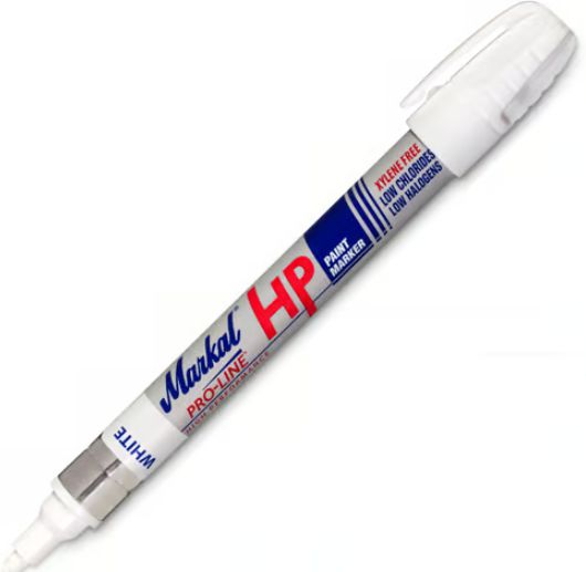 LA-CO - Pro-Line 3 mm White HP Paint Markers - 12/Pk - 96960