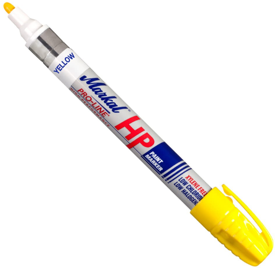 LA-CO - Pro-Line 3 mm Yellow HP Paint Markers - 12/Pk - 96961