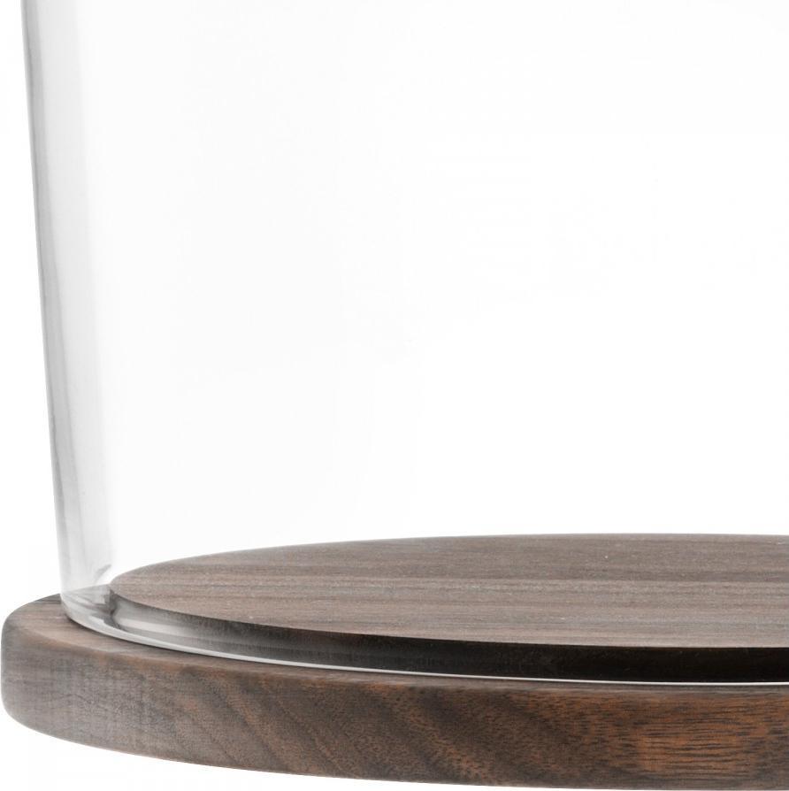 LSA International - City 8.66" Clear Dome & Walnut Lid - LG1240-22-301