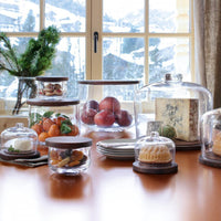 LSA International - City 8.66" Clear Dome & Walnut Lid - LG1240-22-301