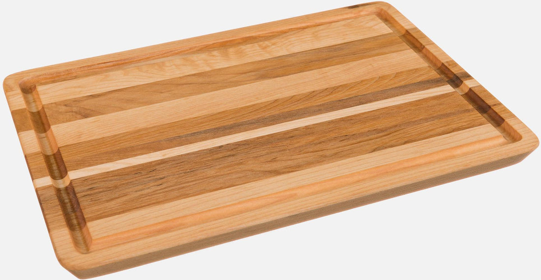 Labell - 10" x 14" x 0.75" Maple Face Grain Utility Board with Groove and Angled Finish - L14100