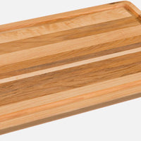 Labell - 10" x 14" x 0.75" Maple Face Grain Utility Board with Groove and Angled Finish - L14100