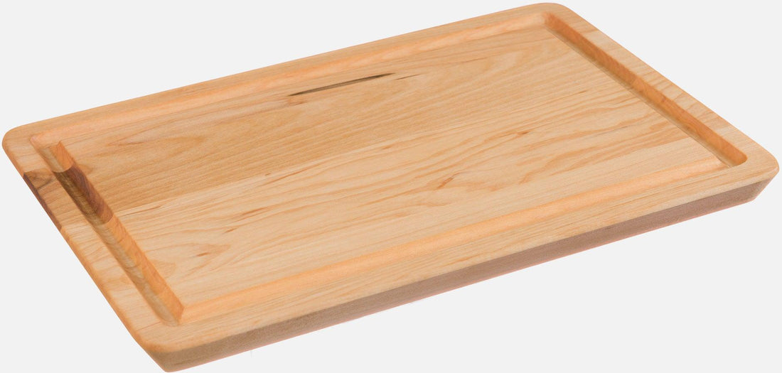 Labell - 8" x 12" x 0.75" Maple Face Grain Utility Board with Groove and Angled Finish - L12080