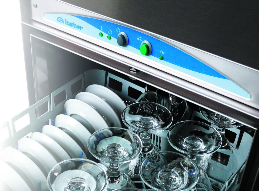 Lamber - 220 V Economy Single Wall High-Temperature Glasswasher - DSP3