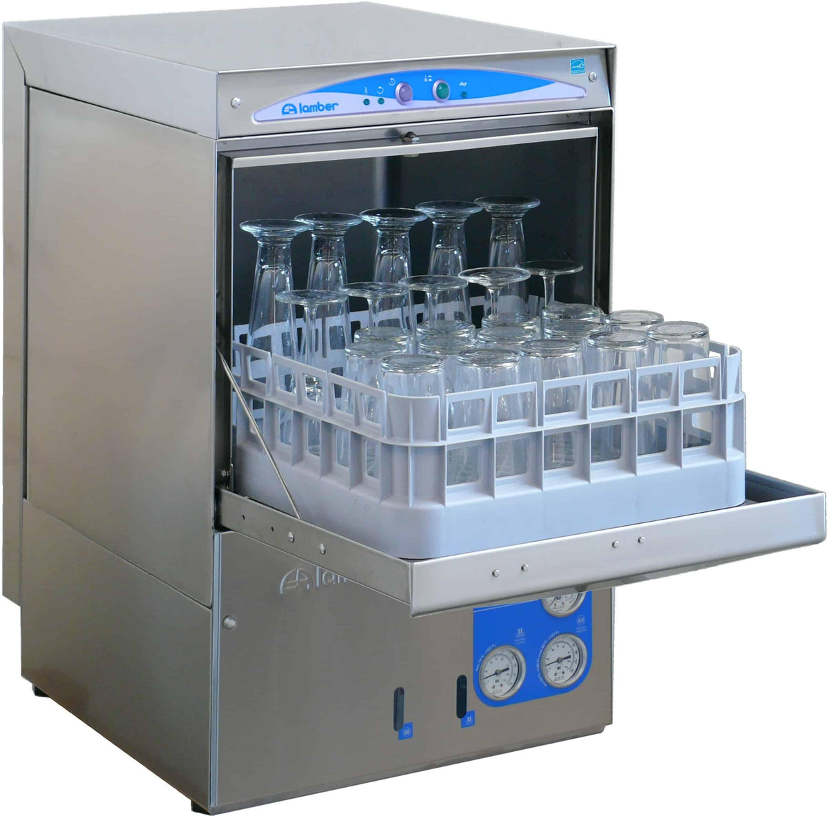 Lamber - 220 V Economy Single Wall High-Temperature Glasswasher - DSP3